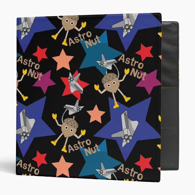 Astro Nut Stars  3 Ring Binder (Front/Inside)