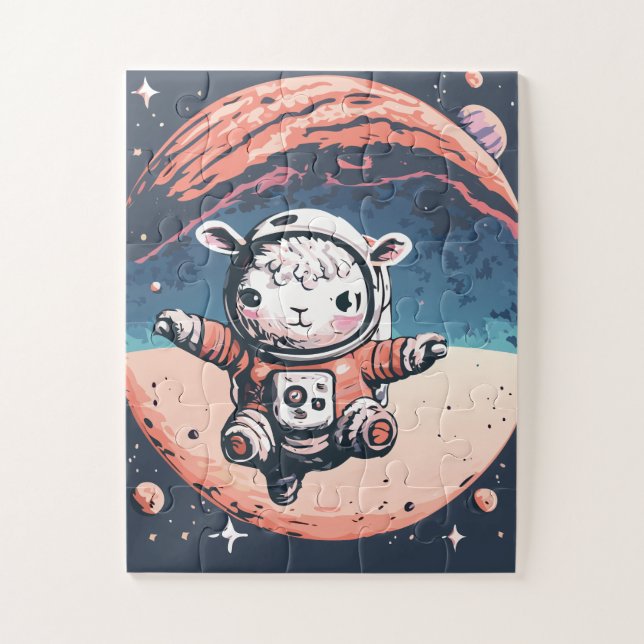 Astro Sheep Jigsaw Puzzle (Vertical)