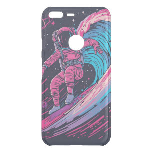 Astro surfer galaxy wave phone uncommon google pixel XL case