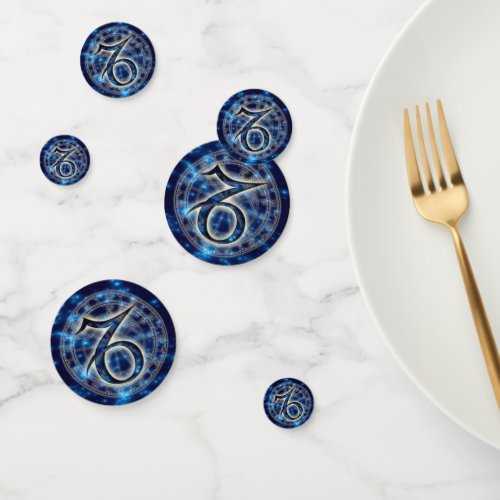 Astro Symbol Capricorn Table Confetti