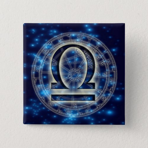 Astro Symbol Libra Square Button