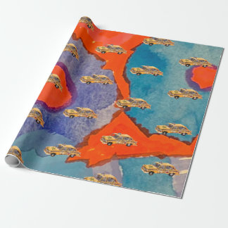 Astro Taxi Wrapping Paper