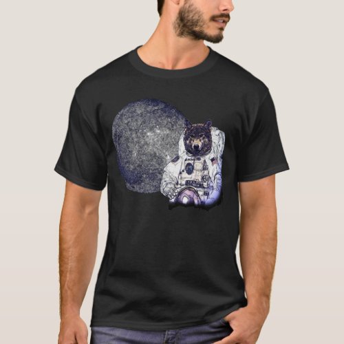 Astro Wolf Teeshirt T_Shirt