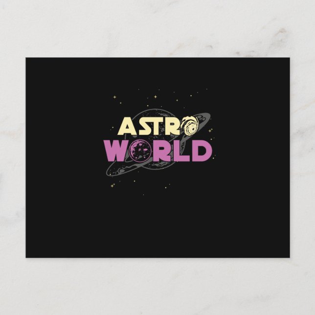 Astro World Astronomy Aeronautics Outer Space Holiday Postcard (Front)