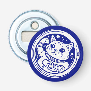 AstroCat in the Spin Cycle Bottle Opener