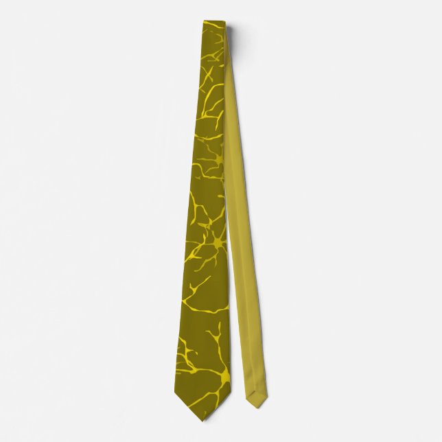 Astrocytes Pattern Glial Brain Cells Neck Tie (Front)