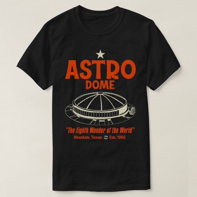 Astrodome Defunct Baseball Stadium T-Shirt (Design Front)