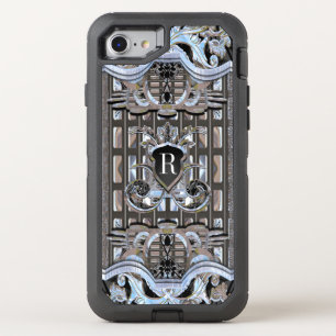 Astrofee Art Deco Girly Protection Monogram OtterBox Defender iPhone SE/8/7 Case