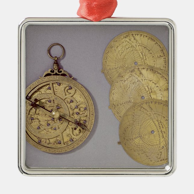 Astrolabe, 1216 metal ornament (Front)