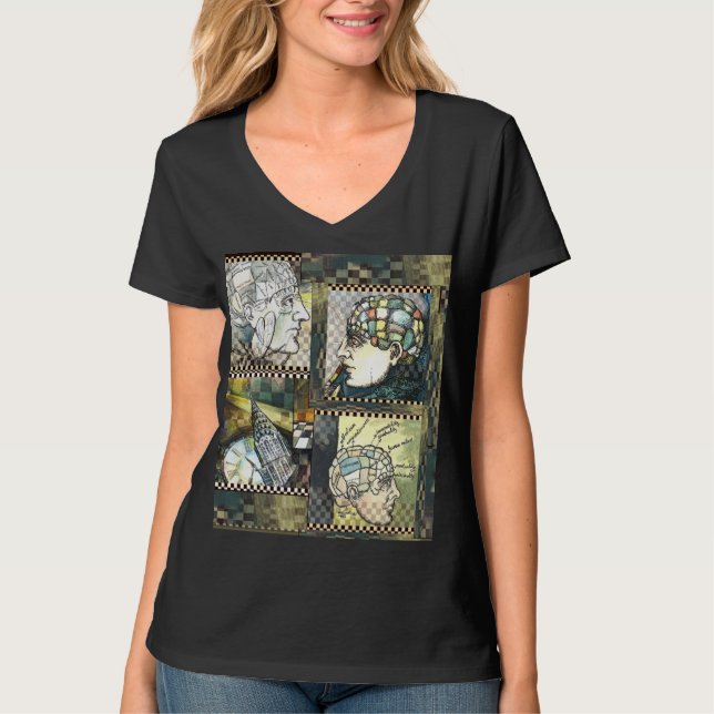 "Astrolabe 23" Women's Hanes Nano V-Neck T-Shirt (Front)