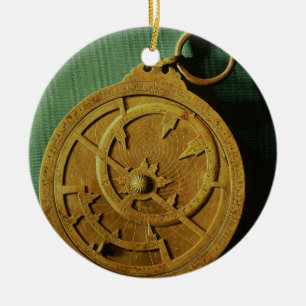 Astrolabe (copper) ceramic ornament