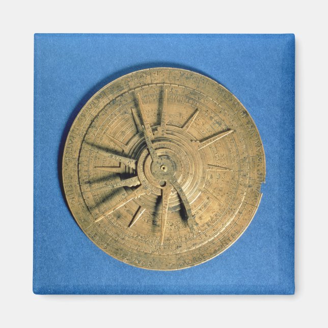 Astrolabe for calculating horoscopes, European Magnet (Front)