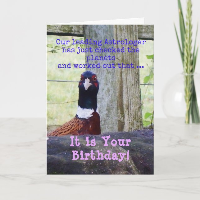 Astrologer Birthday Card (Front)