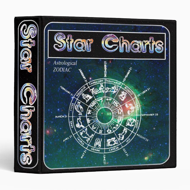 Astrological Binder / Notebook (Front/Spine)