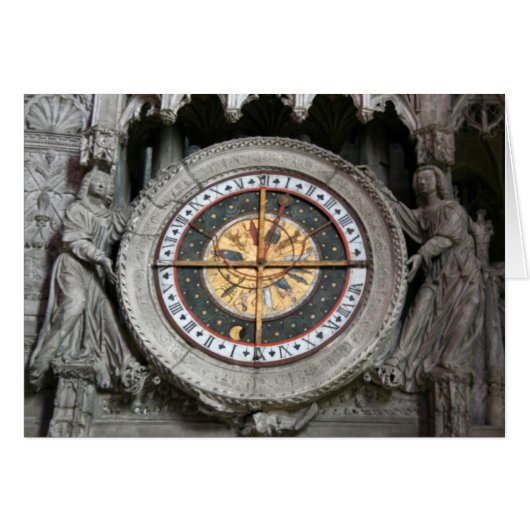 Astrological Clock Chartres Cards (Front Horizontal)