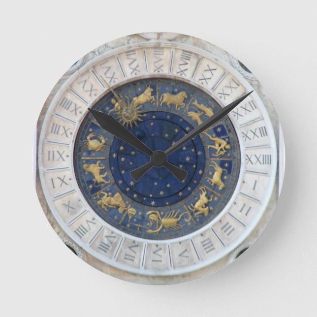 Astrological Clock, Piazza San Marco, Venice Round Clock (Front)