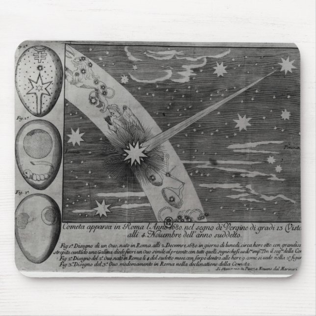Astrological diagram of the comet mouse pad (Front)