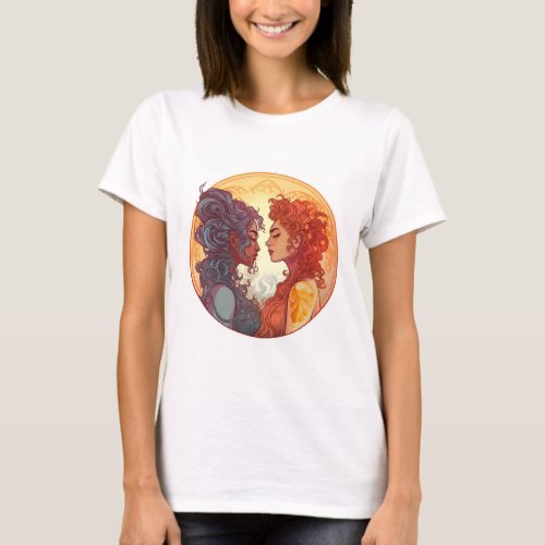 Astrological Duo Gemini Zodiac Fun for the Witty  T_Shirt