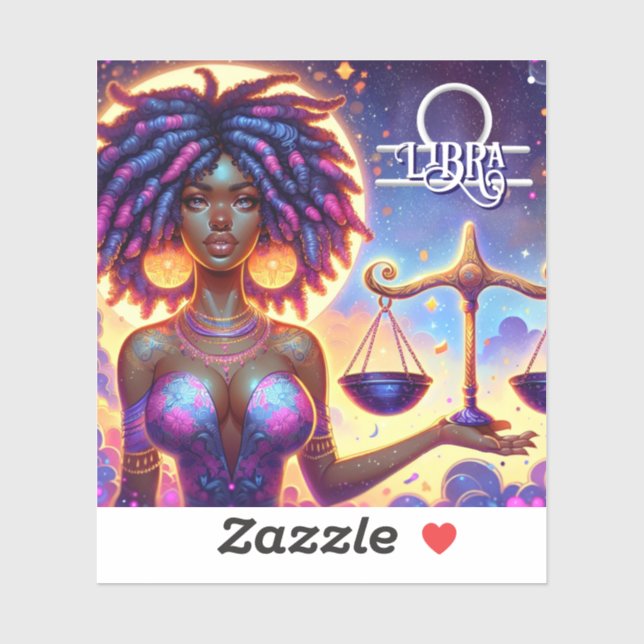 Astrological Horoscope Sign Libra Zodiac   Sticker (Sheet)