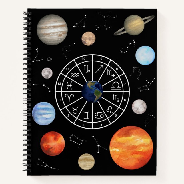 Astrological Natal Wheel Journal (Front)