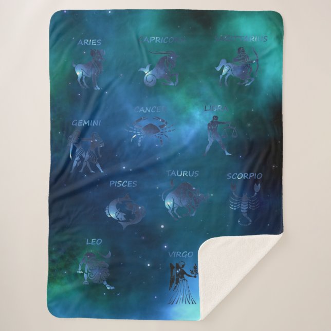 Astrological Sherpa Blanket (Front)