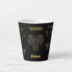 Astrological sign Aries Latte Mug