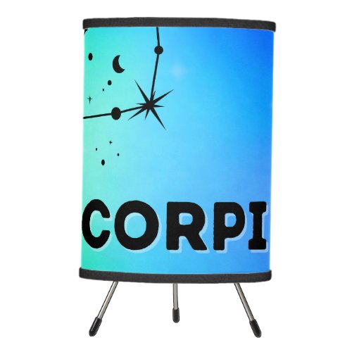 Astrological Sign _ Scorpio Tripod Lamp