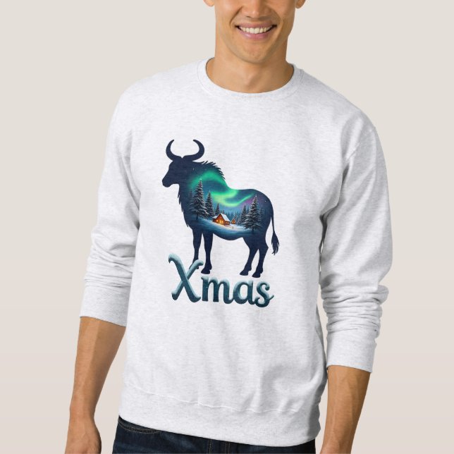 Astrological Sign Taurus Xmas Celebration Sweatshirt (Front)