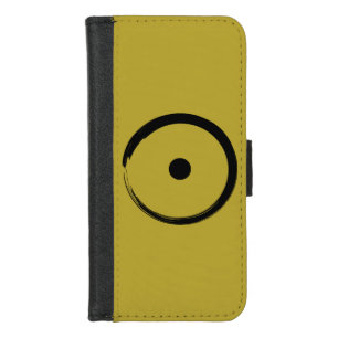Astrological Sun Sign - Buddhism Zen Circle 1 iPhone 8/7 Wallet Case