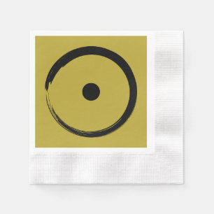 Astrological Sun Sign - Buddhism Zen Circle 1 Napkins