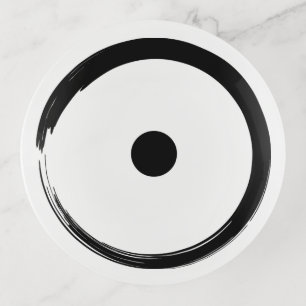 Astrological Sun Sign - Buddhism Zen Circle 1 Trinket Tray