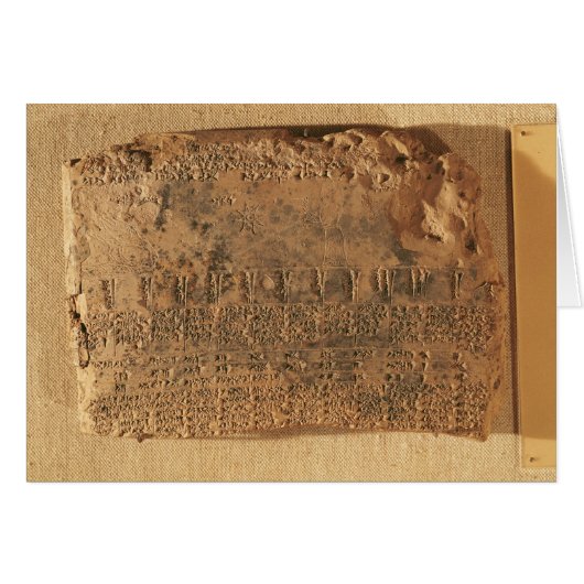 Astrological tablet, from Uruk (Front Horizontal)