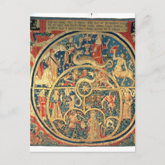 Astrological tapestry postcard (Front)