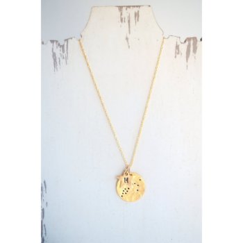 Astrological Zodiac Necklace W/hand Stamped Star by olive_bella at Zazzle