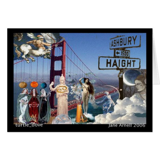 astrology art chart collage cards (Front Horizontal)