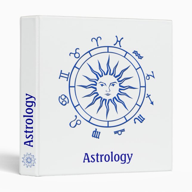 Astrology Binder - Happy Design (Front/Spine)
