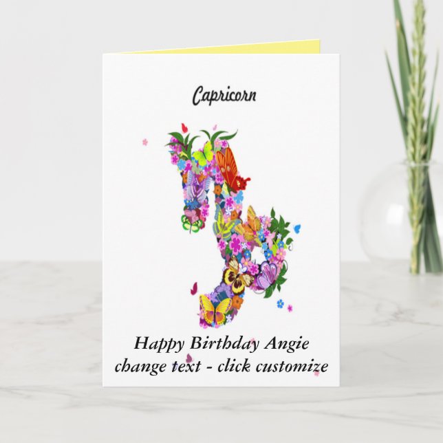 Astrology Birthday Card (Front)