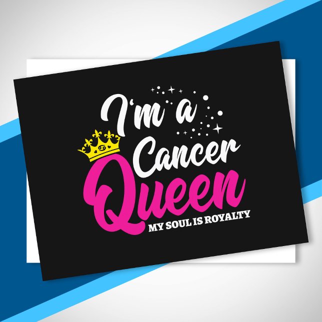 Astrology Cancer Birthday Queen Zodiac June July Postcard (Creator Uploaded)