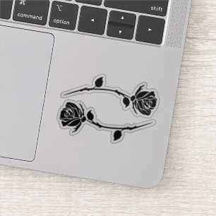 astrology Cancer floral zodiac sign Sticker