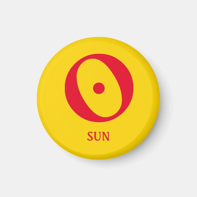 Astrology Charts: The Sun Magnet (Front)