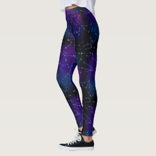 Astrology Constellation Stars Space Pattern Leggings