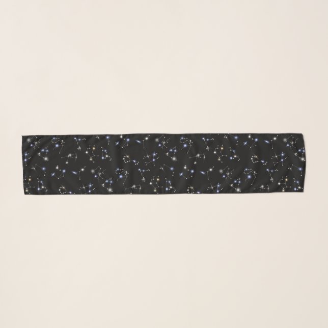Astrology Constellations Scarf (Front (Horizontal))