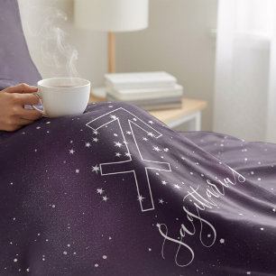 Astrology Duvet Cover Sagittarius Zodiac Sign