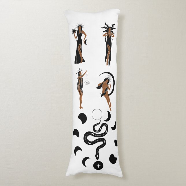 Astrology Girl  Body Pillow (Front Vertical)