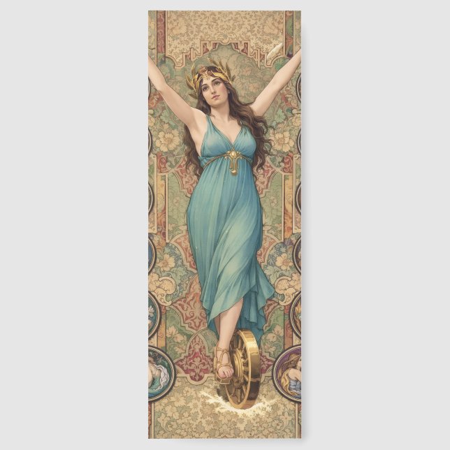 Astrology Goddess Art Nouveau Zodiac  Bookmarks (Back)