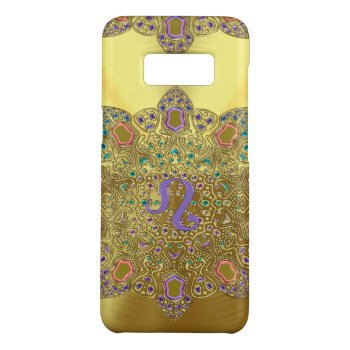 Astrology Gold Zodiac Sign Leo Mandala Case-mate Samsung Galaxy S8 Case by UROCKSymbology at Zazzle