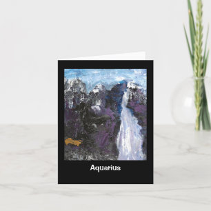 Astrology Horoscope Aquarius Card