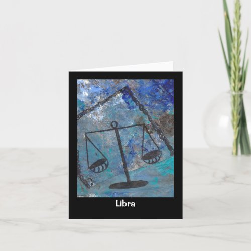 Astrology Horoscope Libra Card