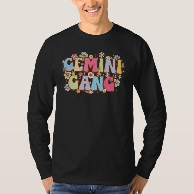 Astrology May Or June Birthday Retro Zodiac Sign G T-Shirt (Front)