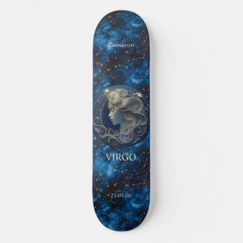 Astrology Personalized Virgo Zodiac Skateboard